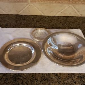 Silver plate serving set